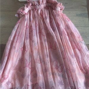 Pink Minnie  Print Tulle dress